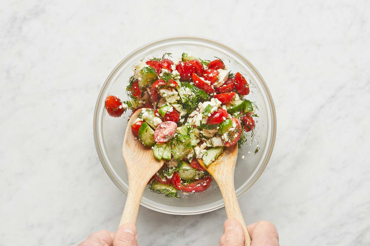 Make Salad & Toast Pitas