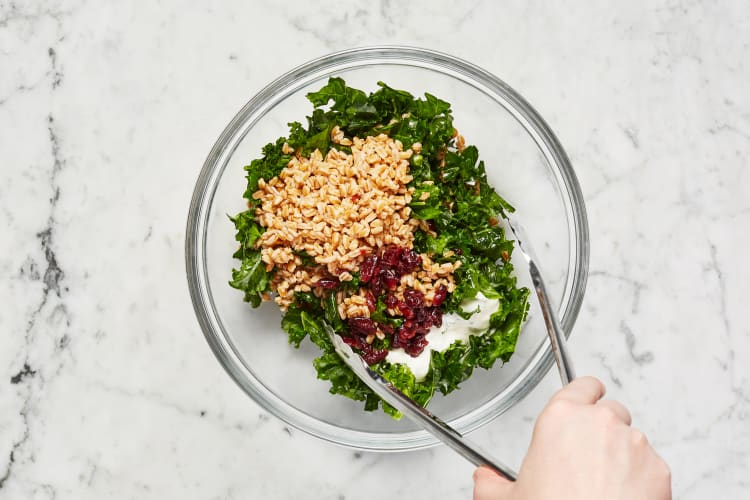 Make Dressing & Massage Kale