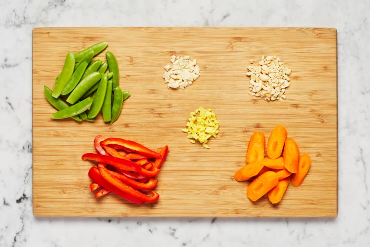 Sesame Chili Pork Chops & Veggie Stir-Fry Recipe