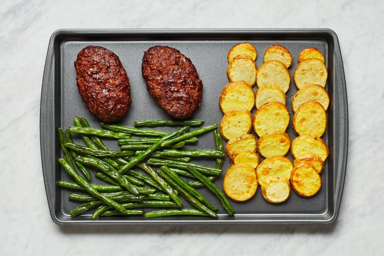 Bake Meatloaves & Beans