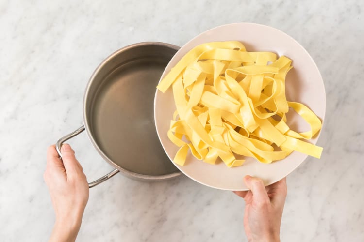 Pappardelle koken