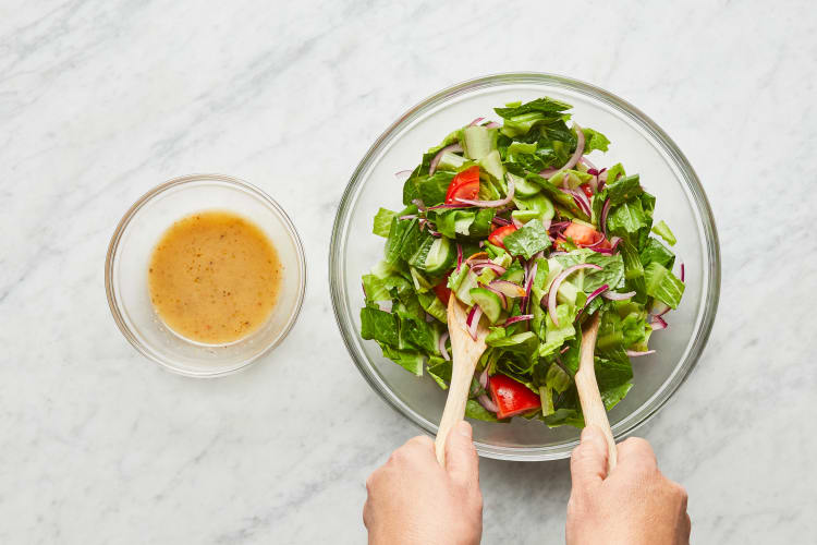 Start Salad & Make Dressing