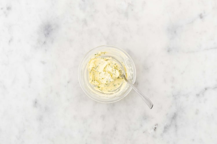 Make herb garlic butter