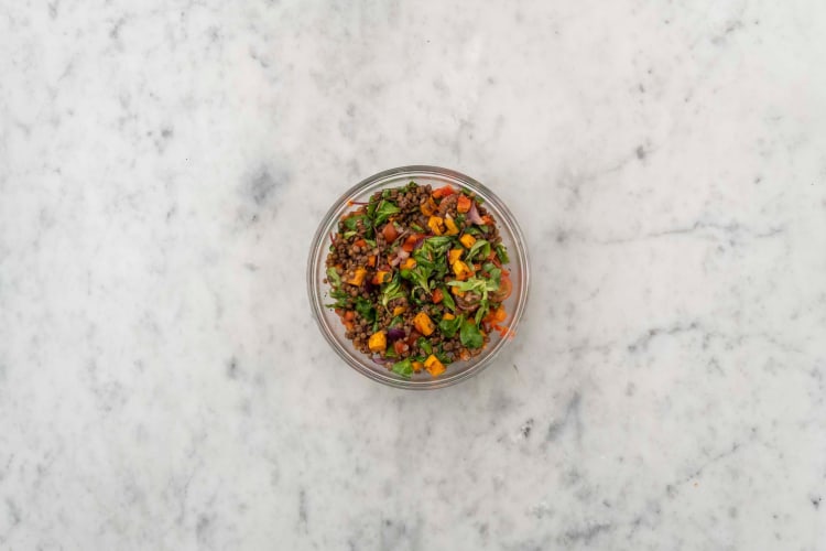 Mélanger la salade