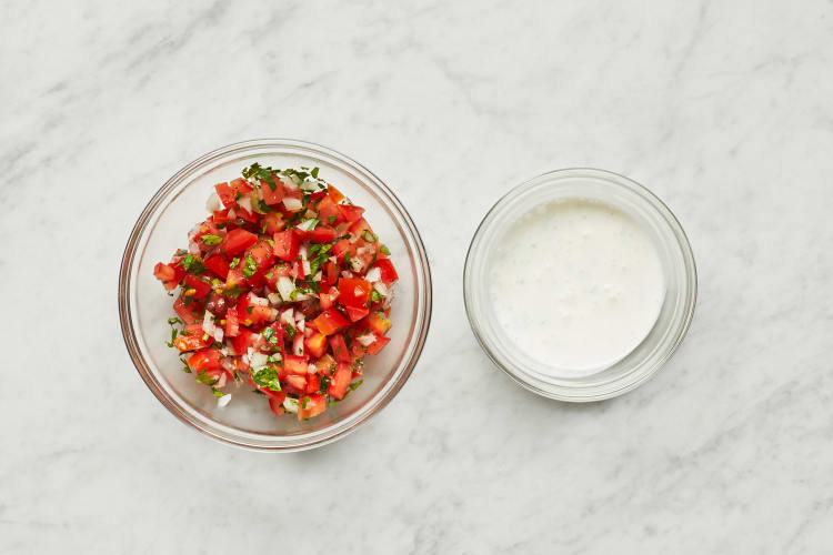 Make Pico de Gallo & Crema