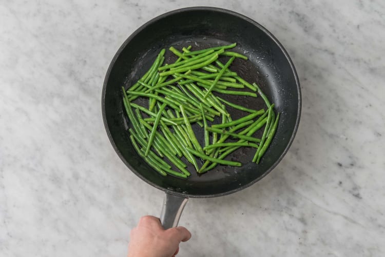 Cook green beans