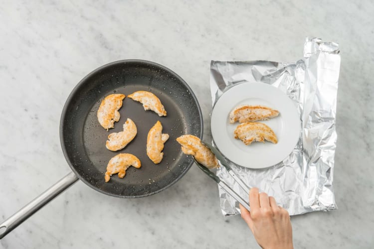 Cook chicken tenders