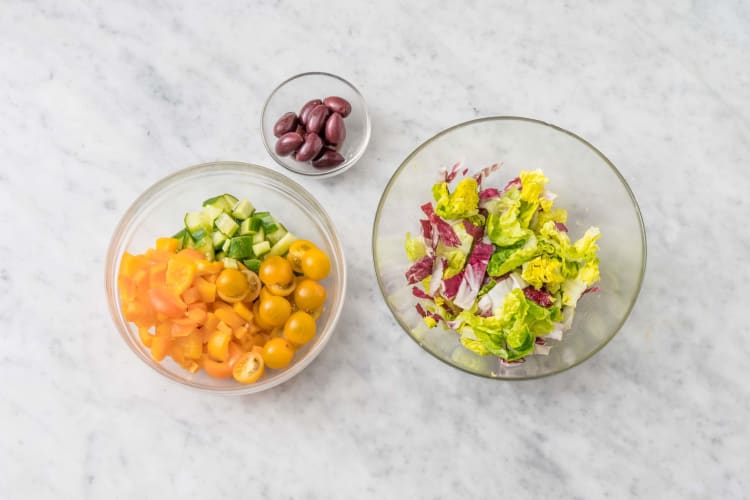 Salade mengen