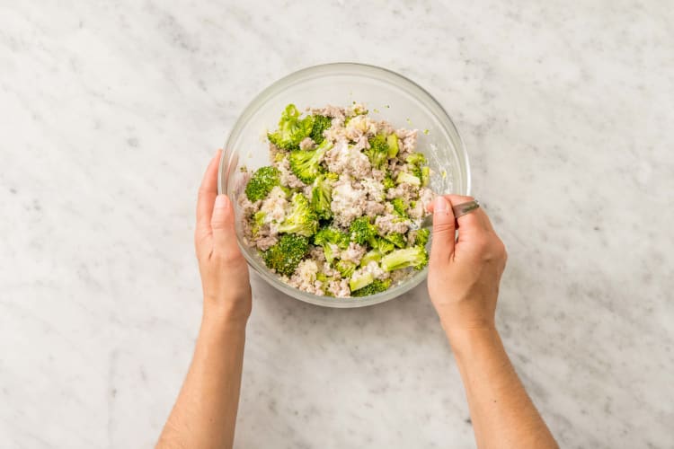 Cuire le brocoli et mélanger