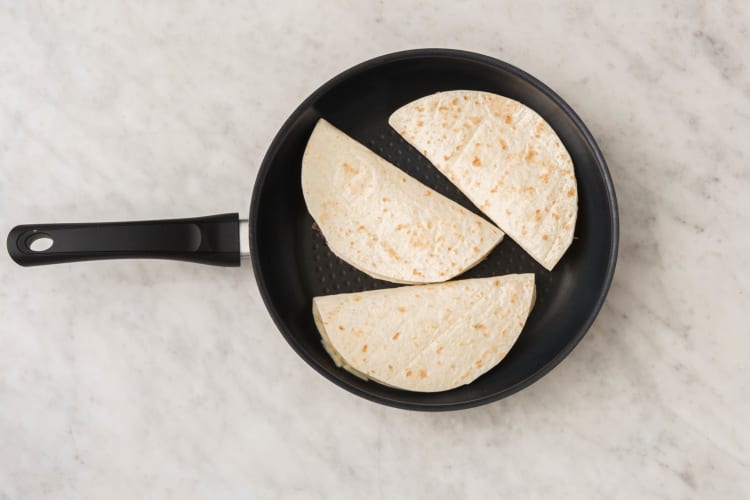 Cook quesadillas