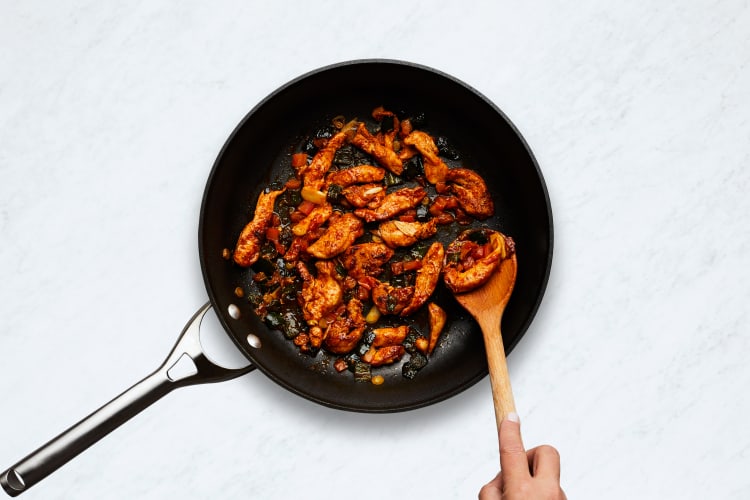 Cook Veggies & Chicken