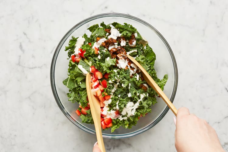 Make Dressing & Salad