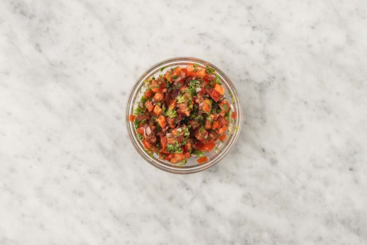 Préparer le pico de gallo