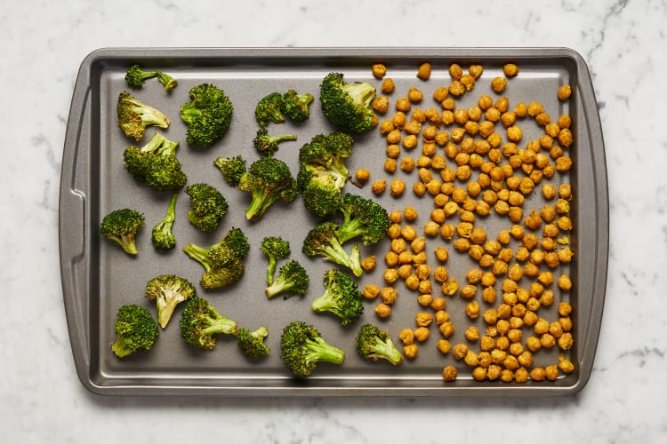 Roast Chickpeas & Broccoli