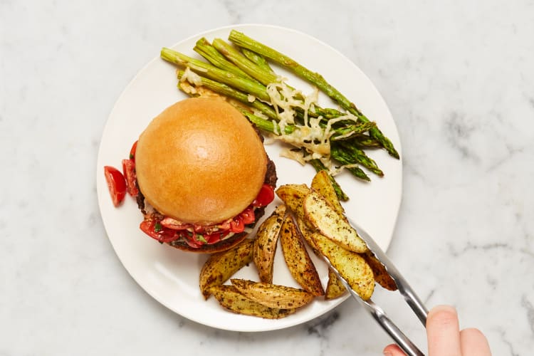 Bellissimo Bruschetta Burgers Recipe Hellofresh