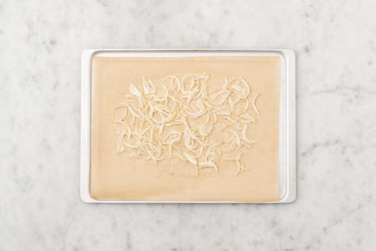 Zwiebeln backen