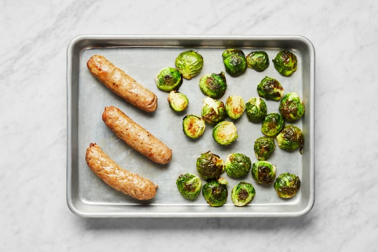 Roast Sprouts & Sausage