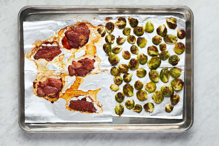 Roast Brussels and Bacon