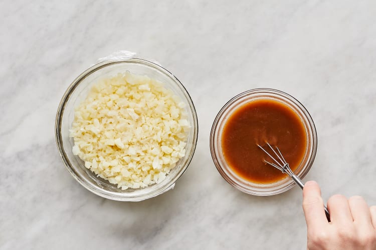 Start Cauliflower & Mix Rice