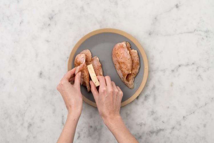 Pouletbrust füllen