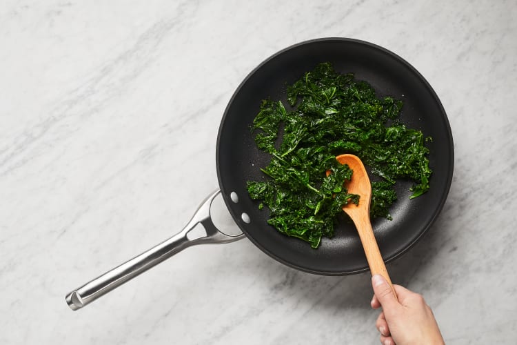 Finish Prep & Cook Kale