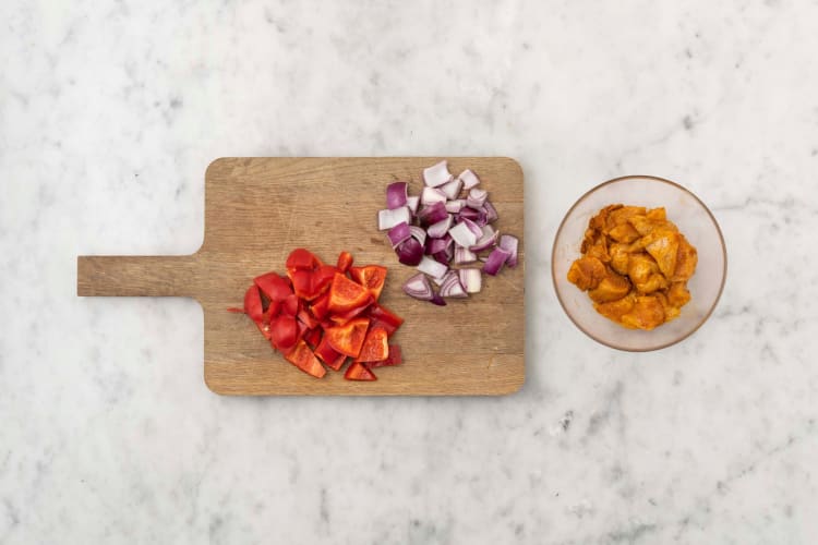 Prep and marinate chicken