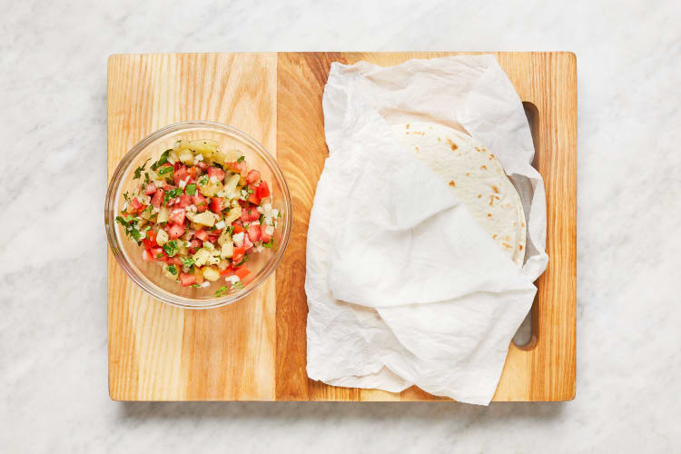 Make Salsa & Warm Tortillas