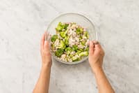 Cuire le brocoli et mélanger