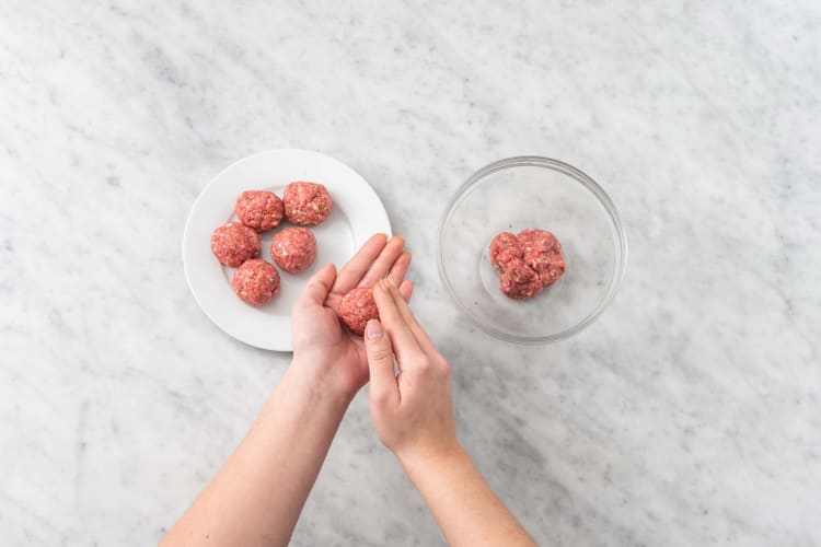 Prep meatballs