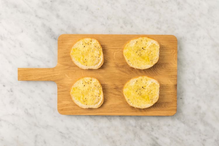 Prep garlic bread