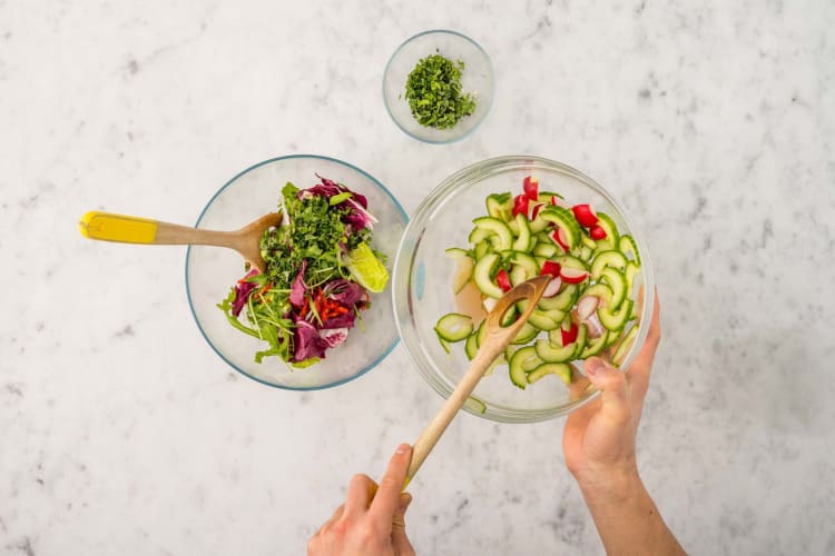 Salade maken