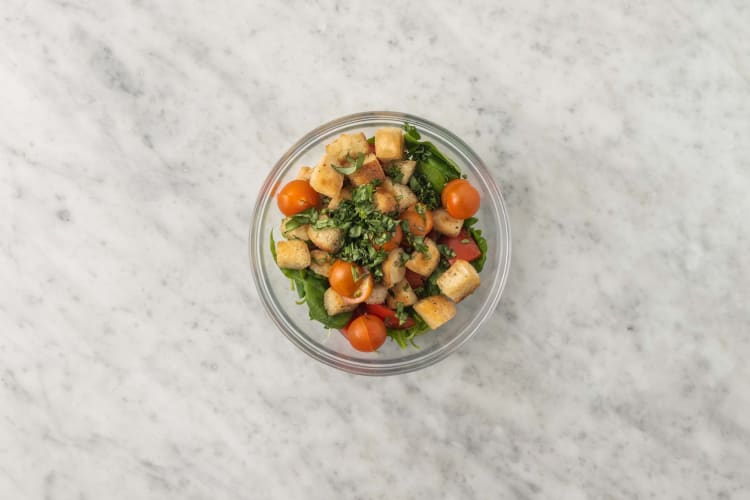 Préparer la panzanella