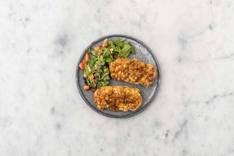 Tuna melts met tomaat en mais Recept HelloFresh