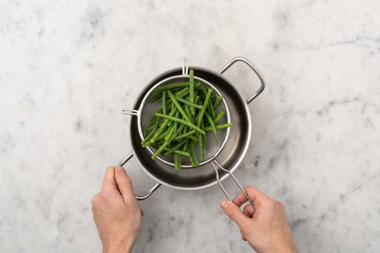 Cuire les haricots verts