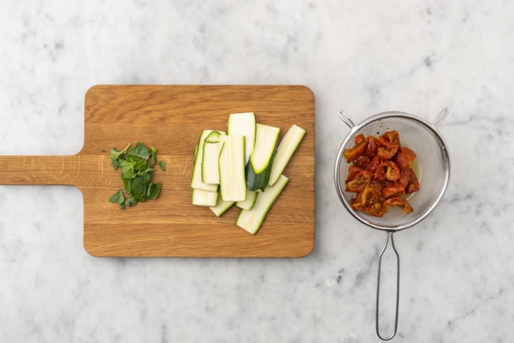 Tagliare gli ingredienti