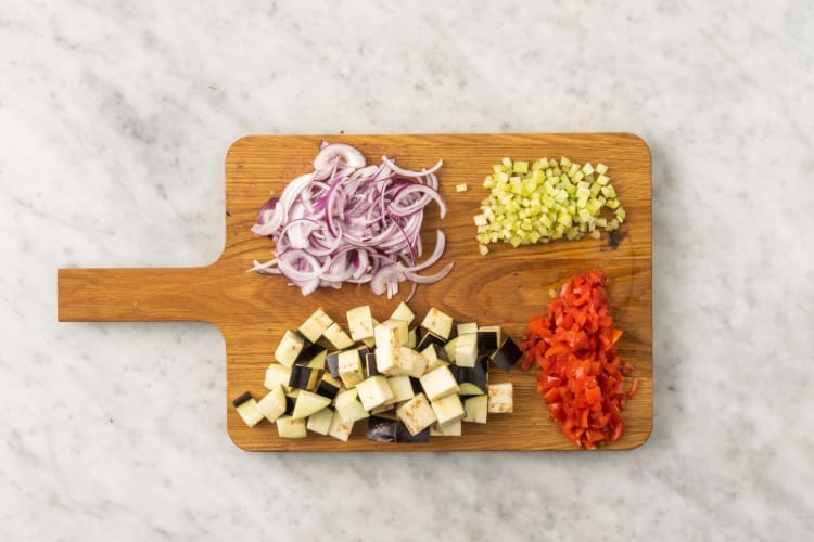 Tagliare gli ingredienti