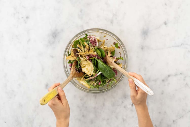 Préparer la salade
