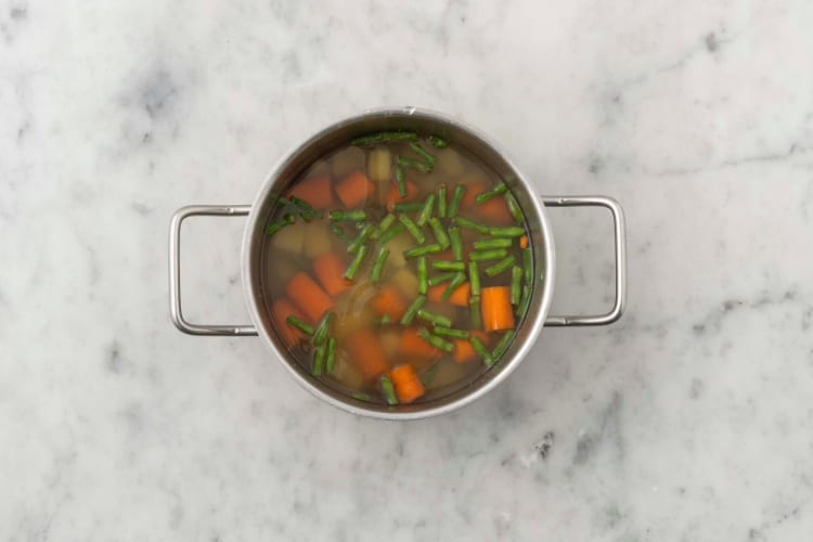 Gemüse kochen