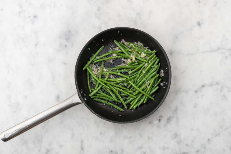 Poêler les haricots verts