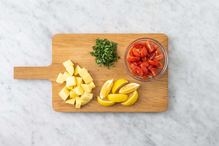 Tagliare gli ingredienti