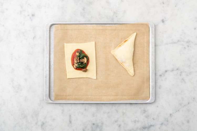 Calzones füllen