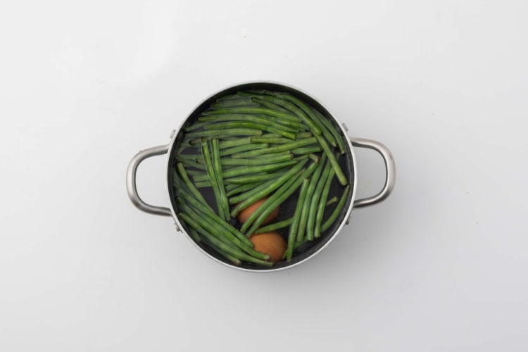 Sperziebonen & eieren koken