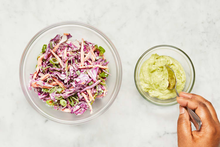 Make Slaw & Guacamole