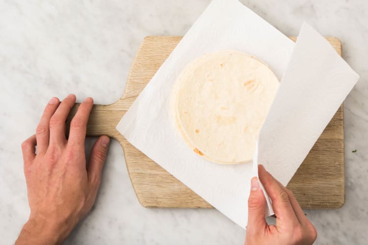 Faire chauffer les tortillas