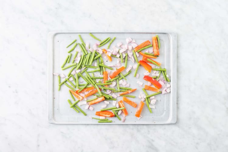 Prep and roast veggies