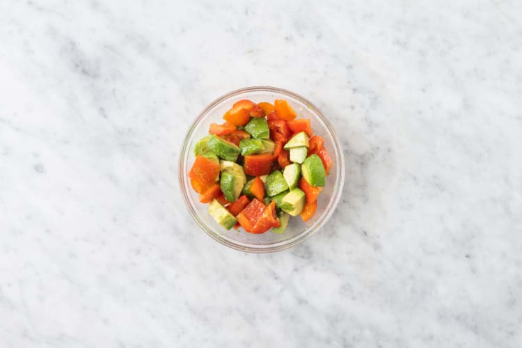 Prep the Avocado Salsa