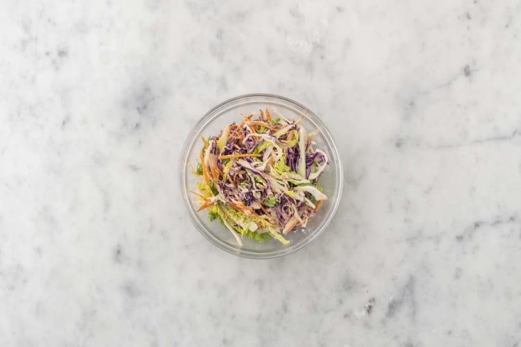 Mix the Sambal Slaw