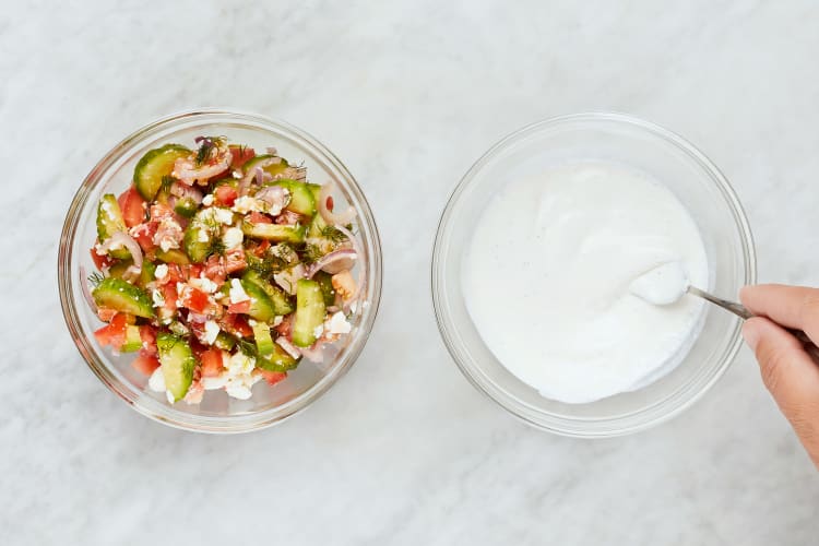 Make Salad & Sauce