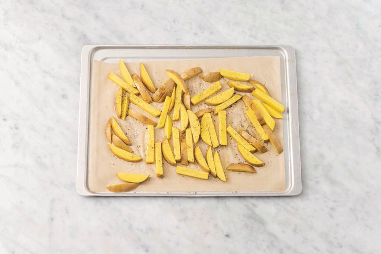 Herbed Beef & Lemon Pepper Fries Recipe HelloFresh