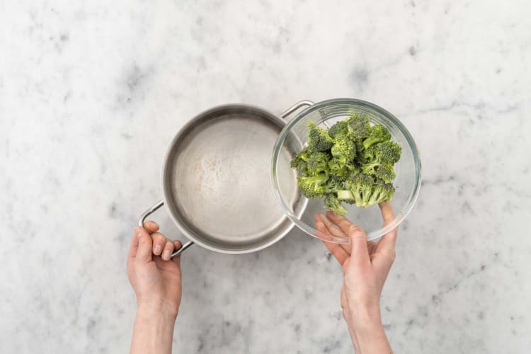 Précuire le brocoli